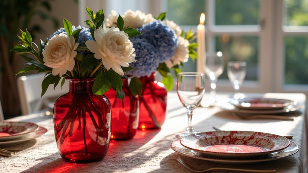artisanal patriotic centerpiece ideas