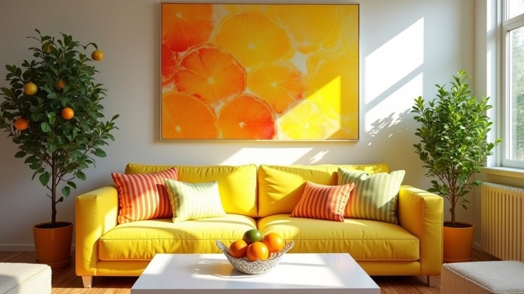 citrus inspired home decor accents