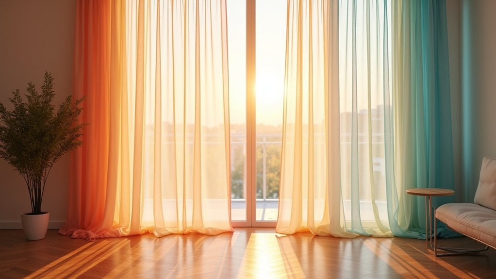 colorful sheer curtain options