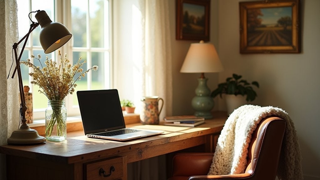 cottagecore inspired workspace aesthetics