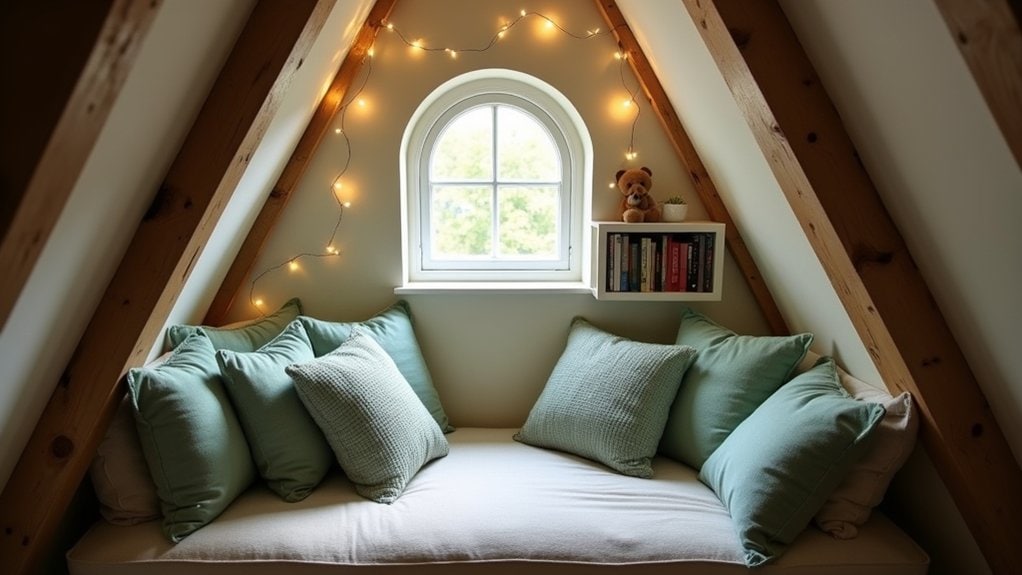 cozy nook under eaves