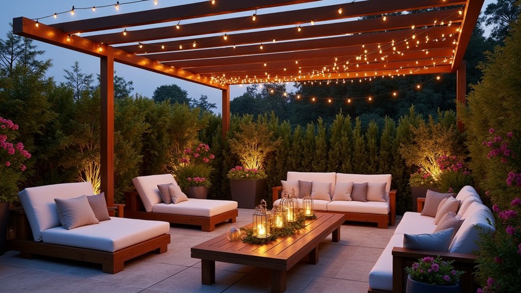 create distinct outdoor zones