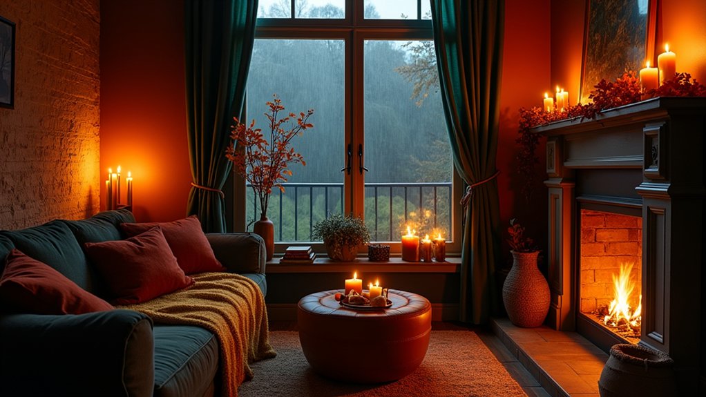 enchanting autumn lighting contrasts