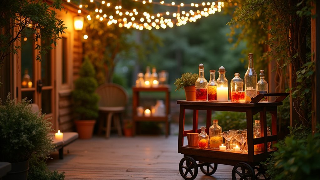 enchanting outdoor bar lighting