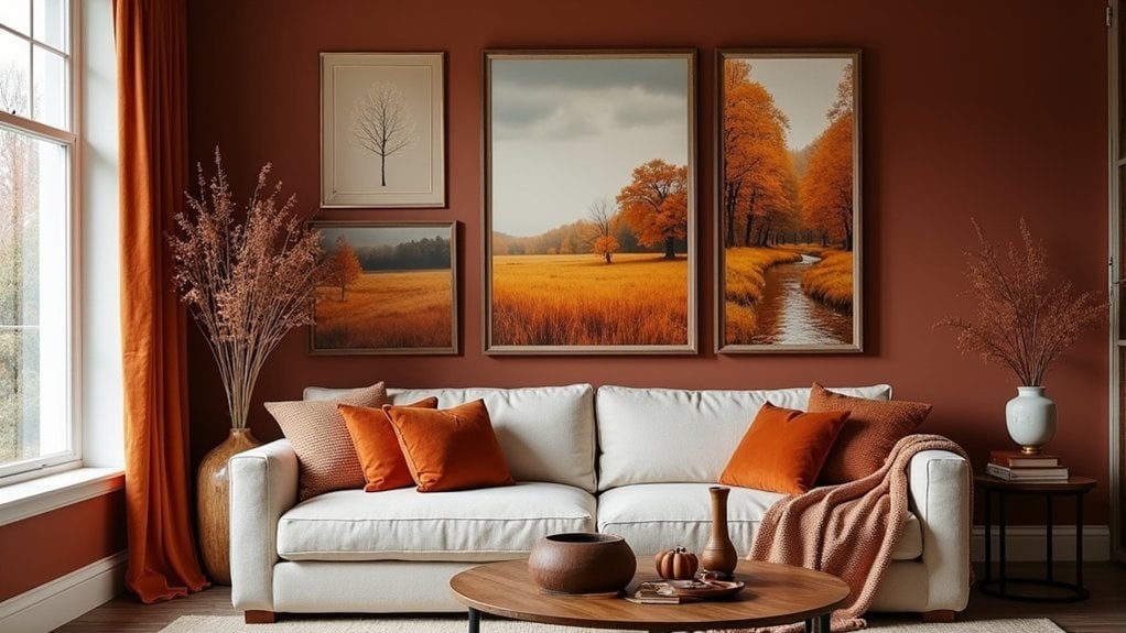 fall inspired art curation