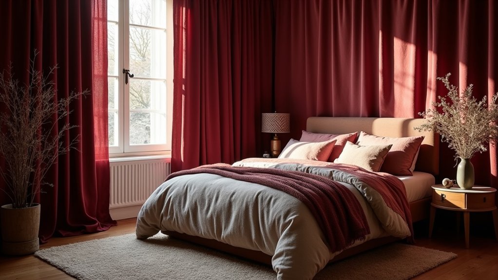 heavier window treatments recommended