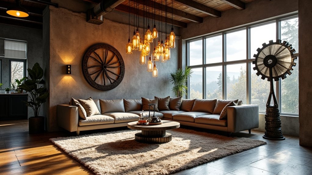 industrial charm through contrast