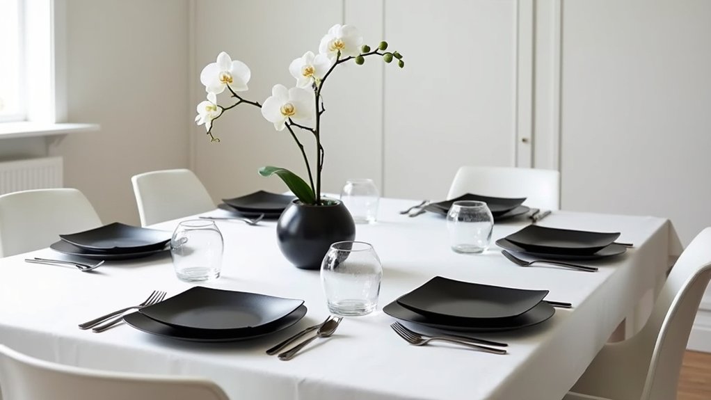 intentional minimalist table settings