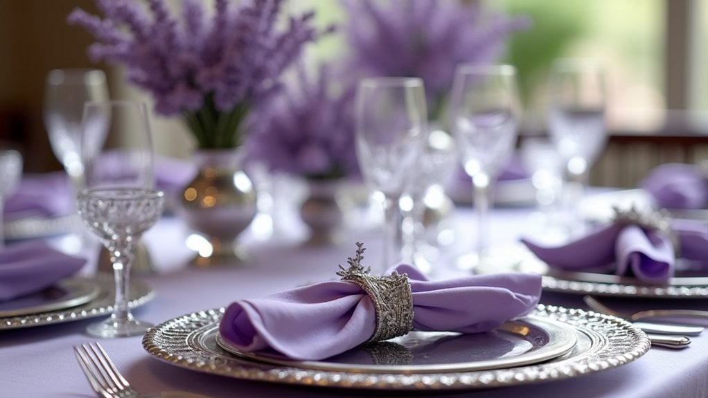 lavender and silver elegance