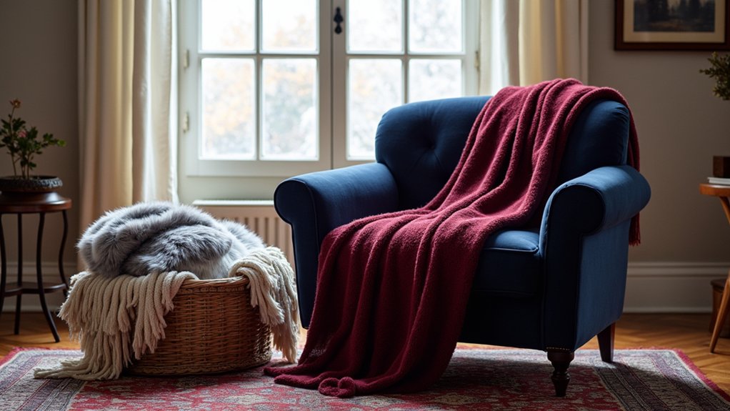 layered blankets for warmth