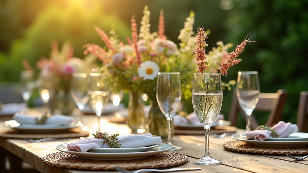 mixing natural dining materials