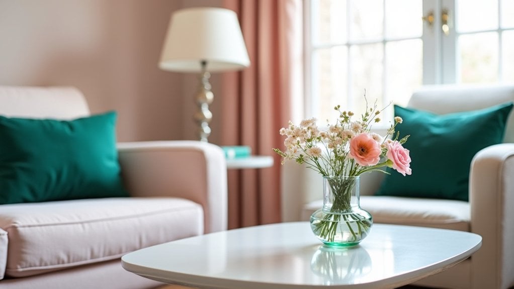 pastels anchored with contrasts