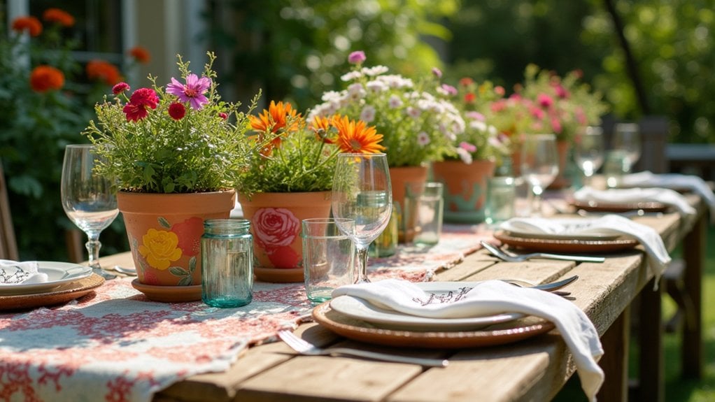 personalized outdoor dining accents