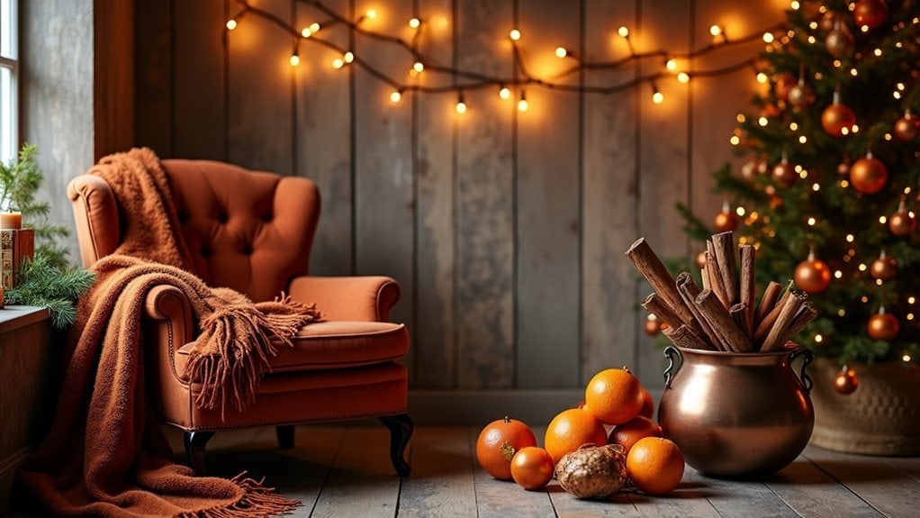 rustic terracotta holiday warmth