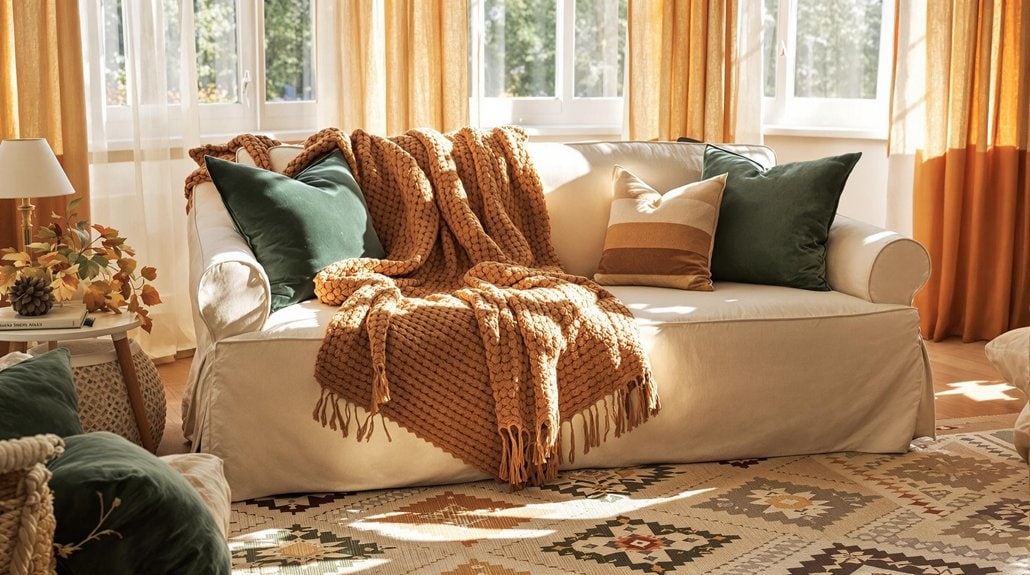 seasonal textile decor rotations