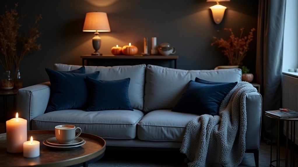 smoky blues and slate grays