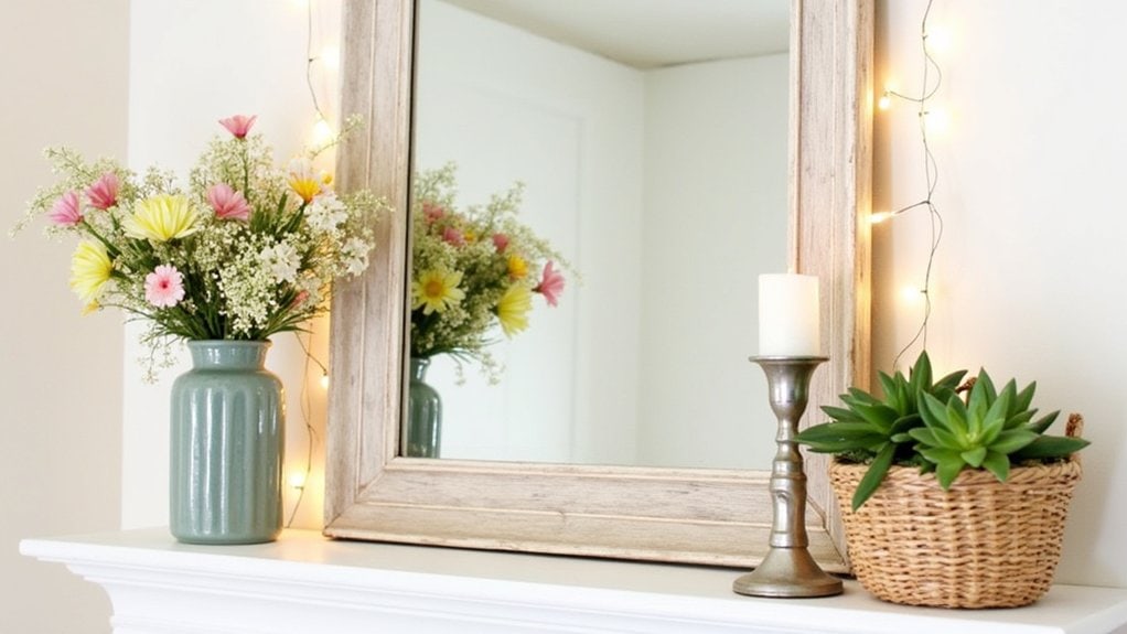 thrifty spring mantel transformations