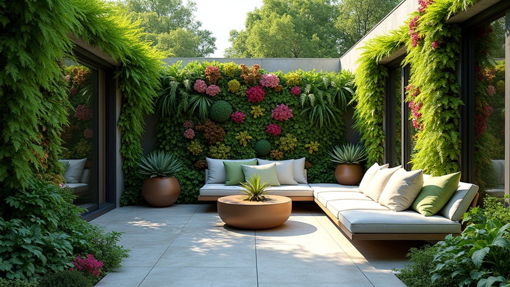 vertical garden patio sanctuary