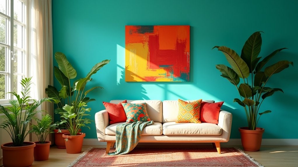 vibrant wall treatments ideas