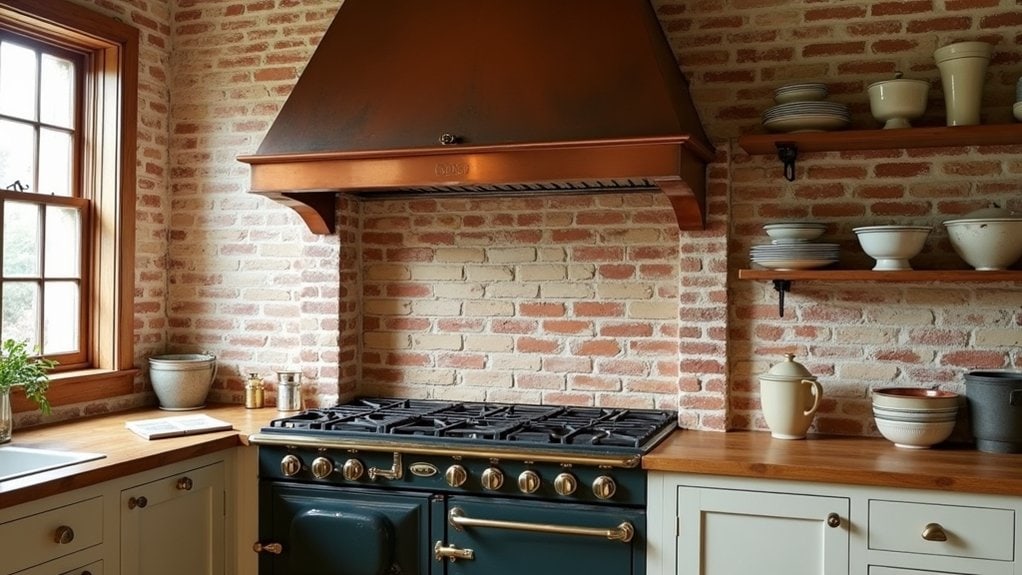 cozy brick tile aesthetics