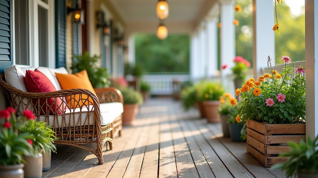divide porch into zones
