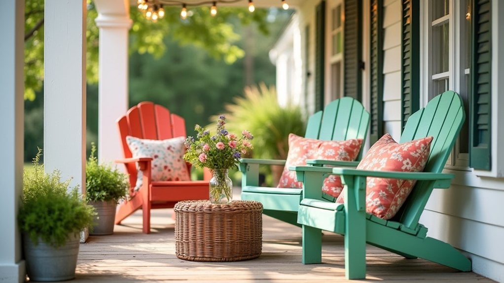 thrift store porch treasures