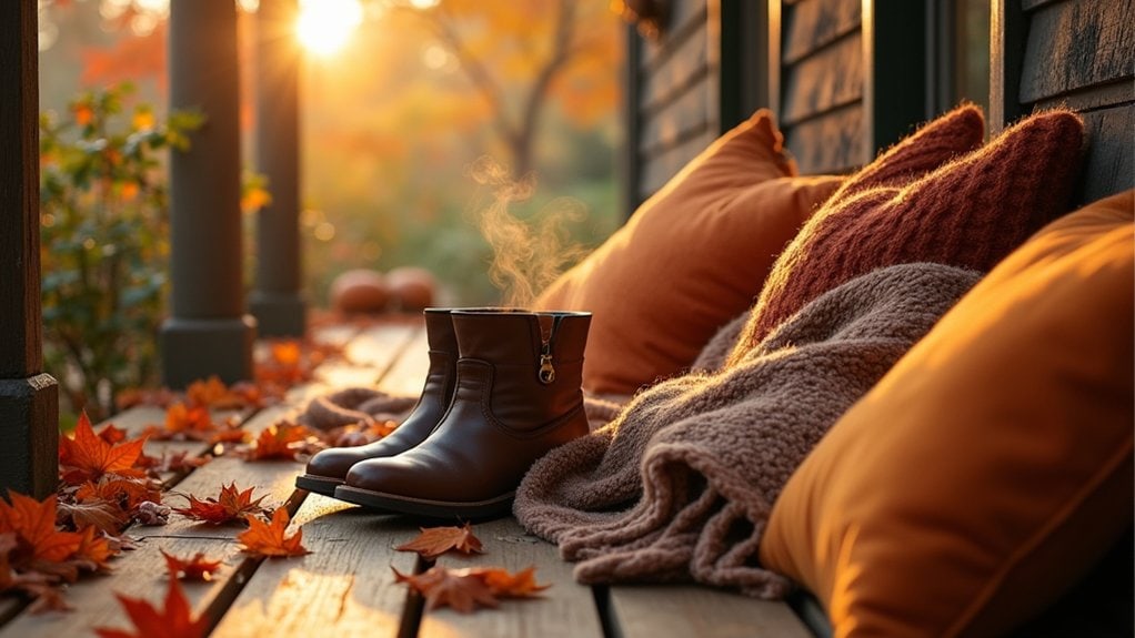 cozy touch points throughout spaces