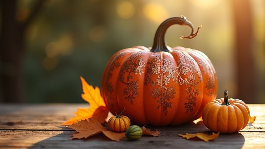 decoupage pumpkins with vintage