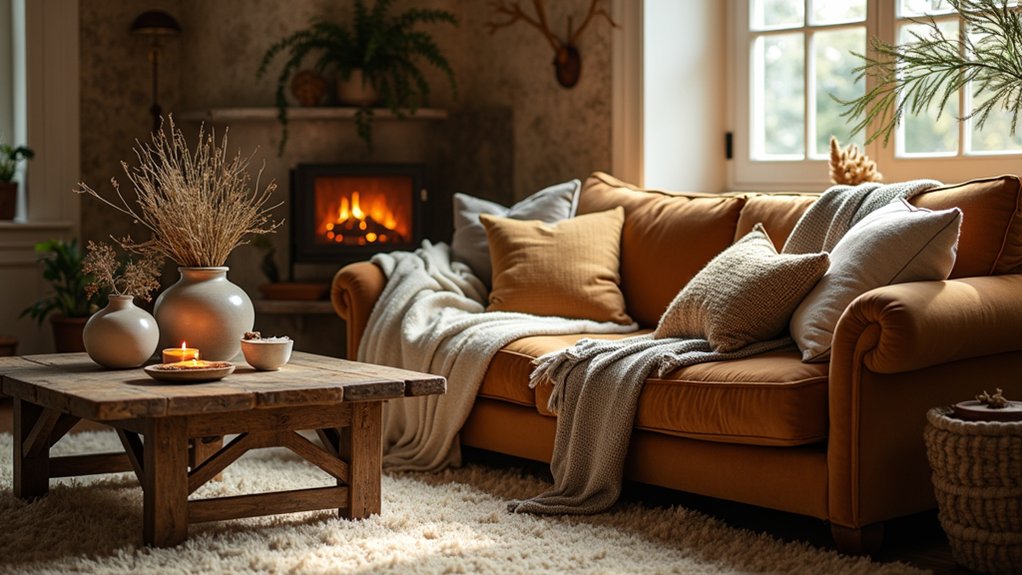 layered textures for warmth