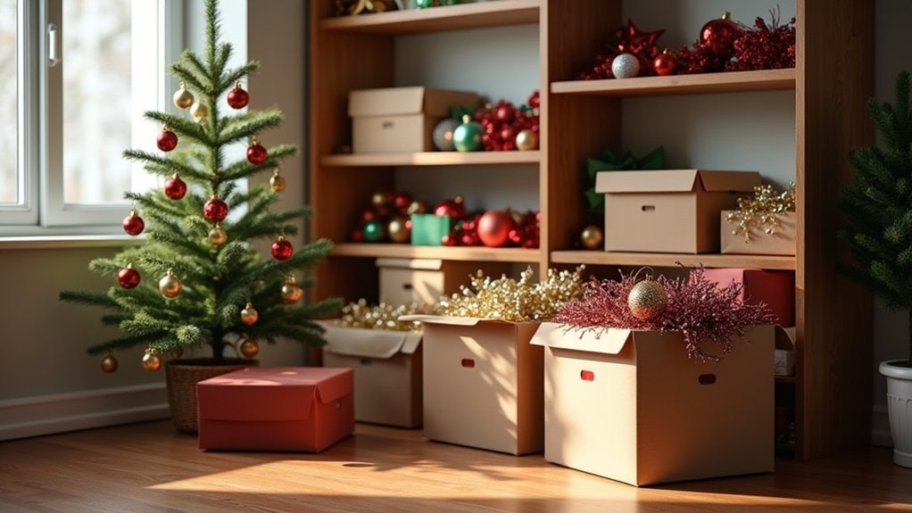 post holiday decluttering process