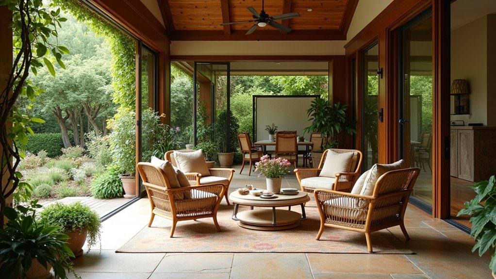comfortable coordinated outdoor textiles