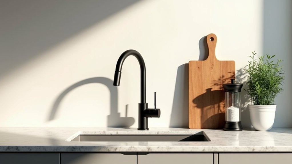 countertop styling by kitchen size