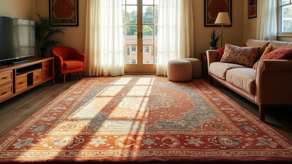 durable low pile living room rugs