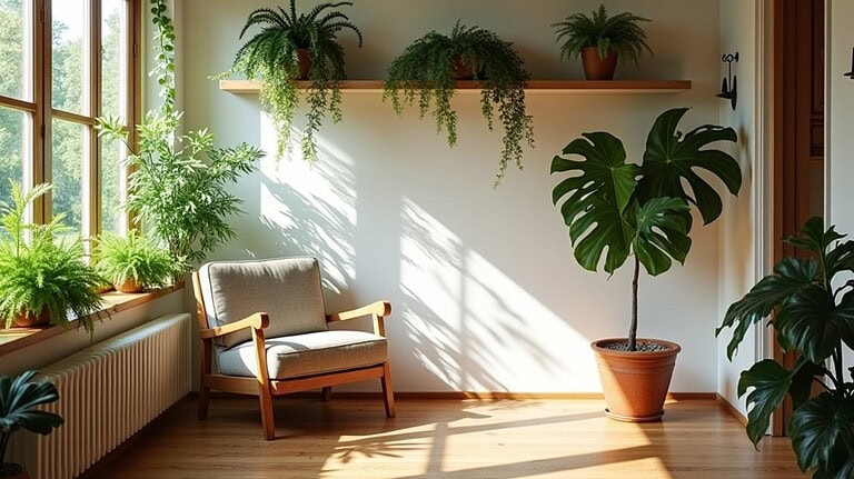 incorporate indoor plants creatively