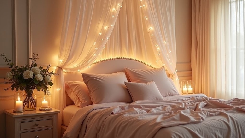 layered dim romantic lighting