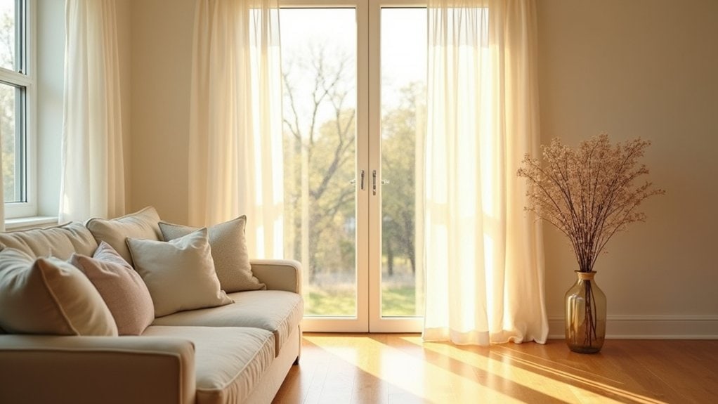 light fabrics enhance comfort