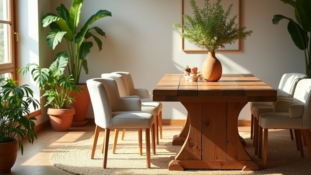 natural materials enhance decor