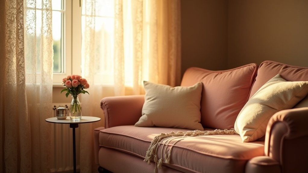 warm lighting cozy textures