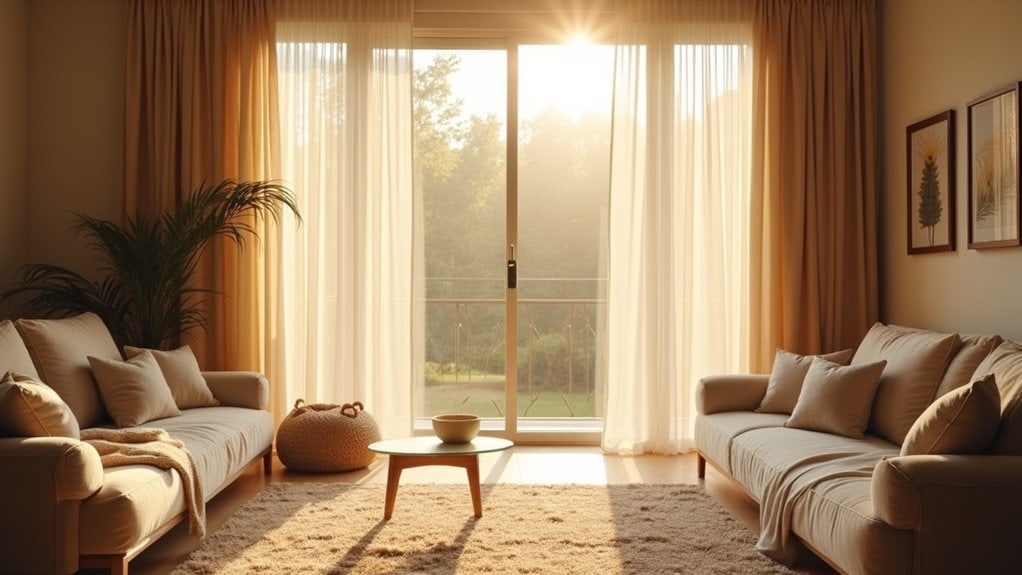 window treatments affect light