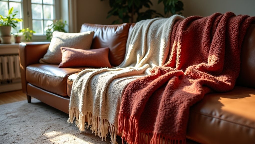 eclectic boho throw layering