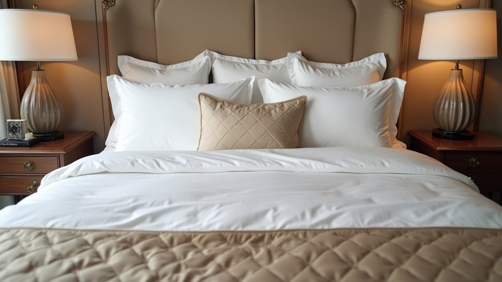 intentional hotel bed layers
