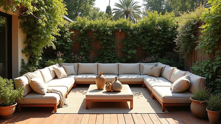 stylish outdoor living space