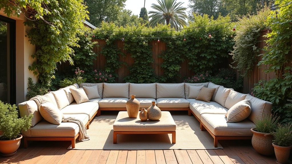 stylish outdoor living space