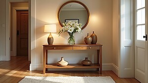 warm and inviting entryway